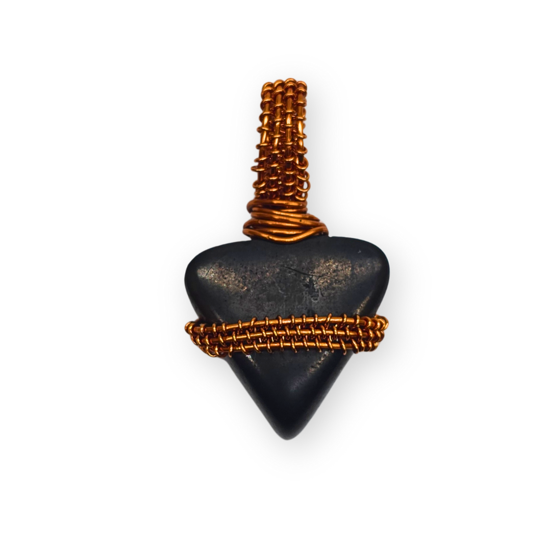 Shungite wire wrapped