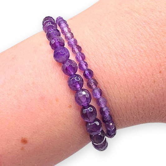 Amethist Facetarmband