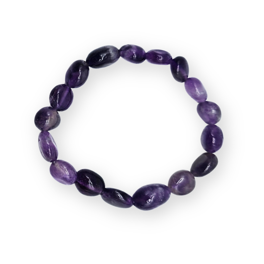 Amethist Trommelsteenarmband