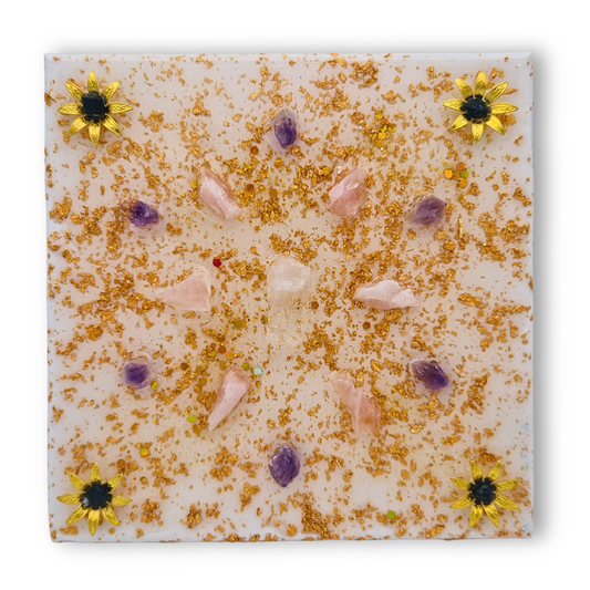 Crystal grid: "Ik volg mijn intuïtie met innerlijke rust."