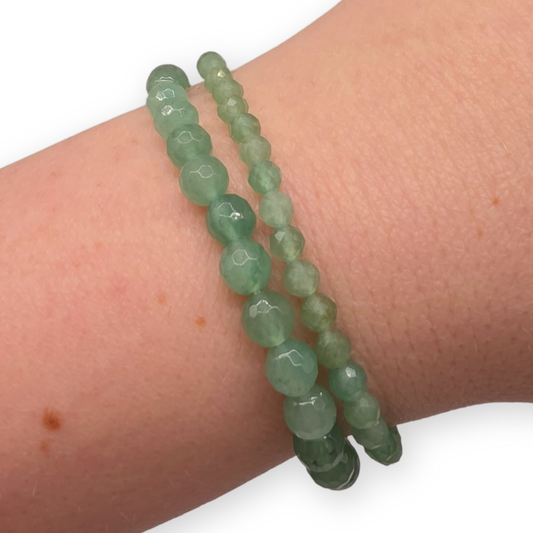 Aventurijn (groen) Facetarmband