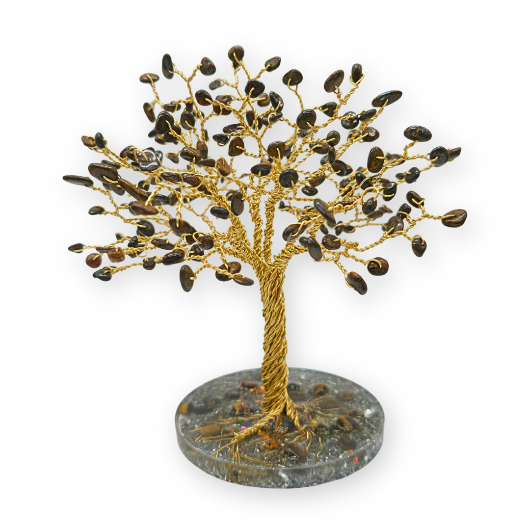 Bronziet Levensboom L goud