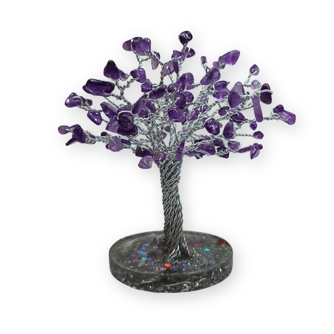 Amethist Levensboom M Zilver