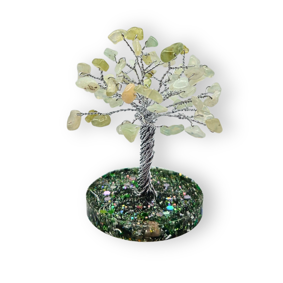 Serpentijn (New Jade) Levensboom S Zilver