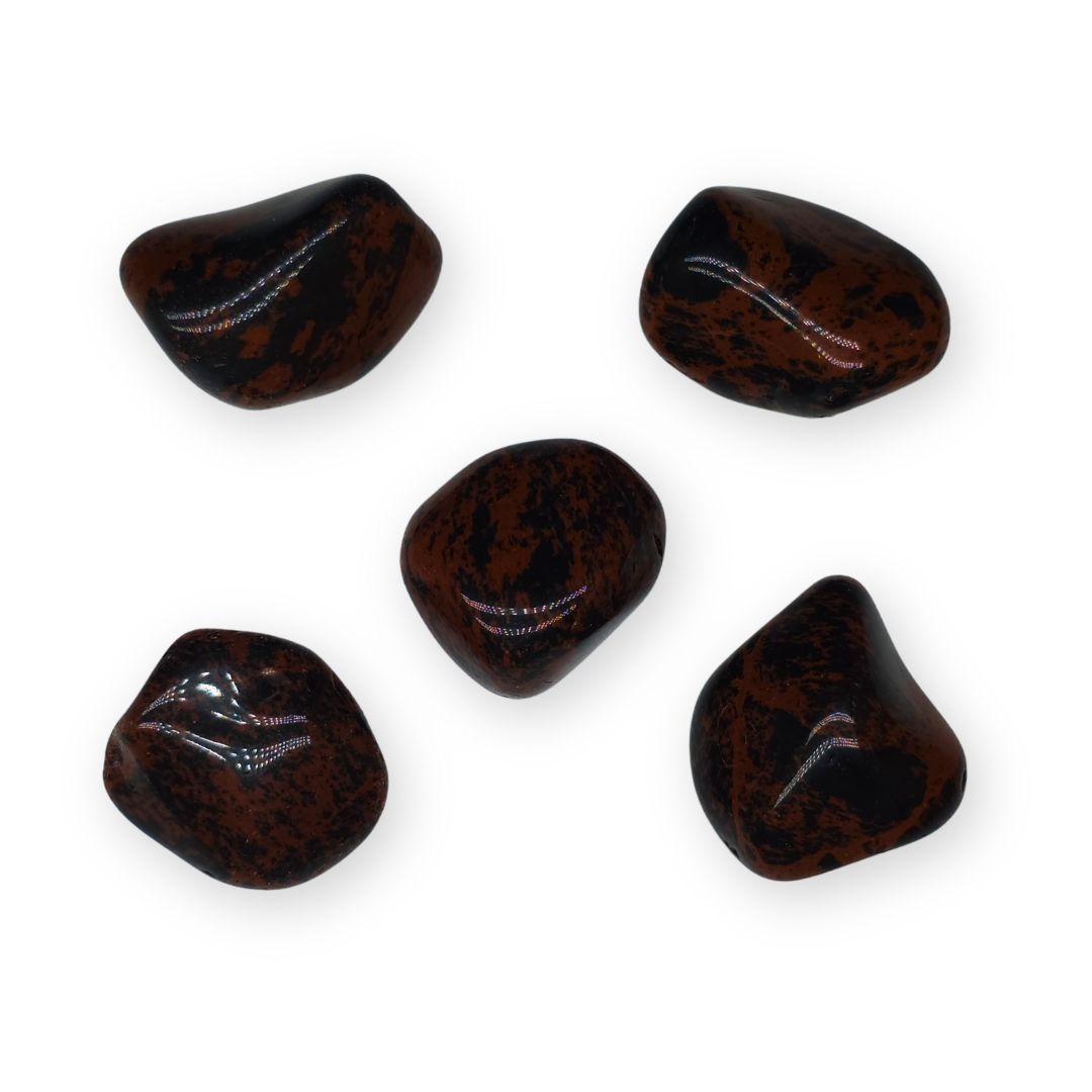 Obsidiaan (mahonie) Trommelsteen