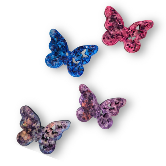 Gouden driehoek vlinder groot orgonite