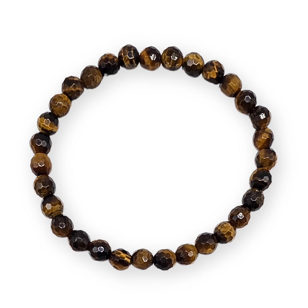 Tijgeroog Facetarmband