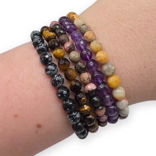 Tijgeroog Facetarmband