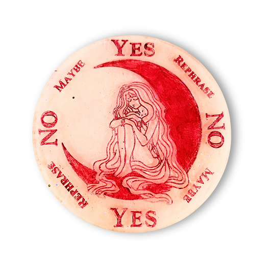 Pendelbord vrouw/maan