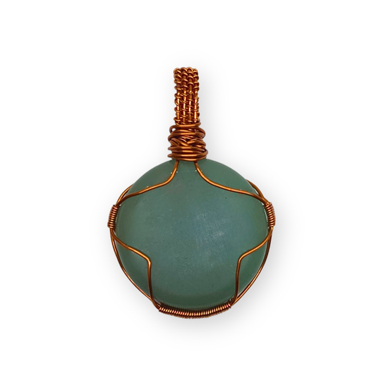 Aventurijn (groen) wire wrapped