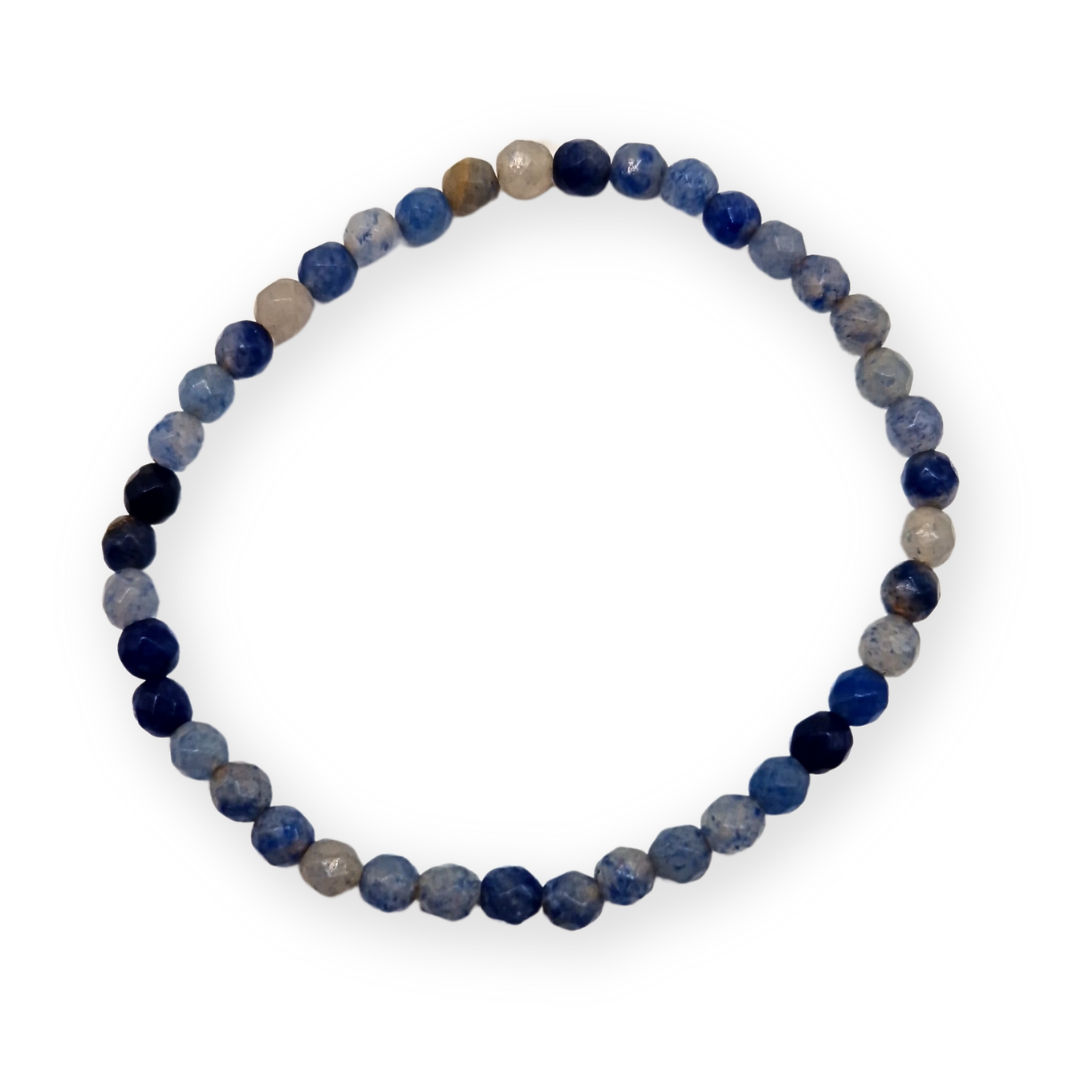 Blauwe aventurijn Facetarmband