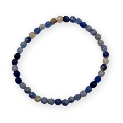 Blauwe aventurijn Facetarmband