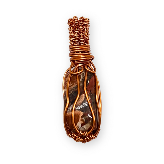 Breccie jaspis wire wrapped