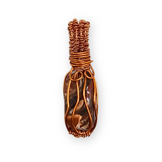 Breccie jaspis wire wrapped