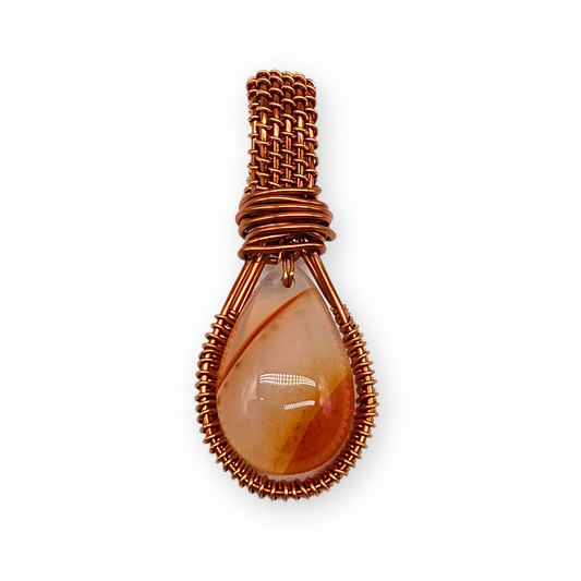 Carneool wire wrapped