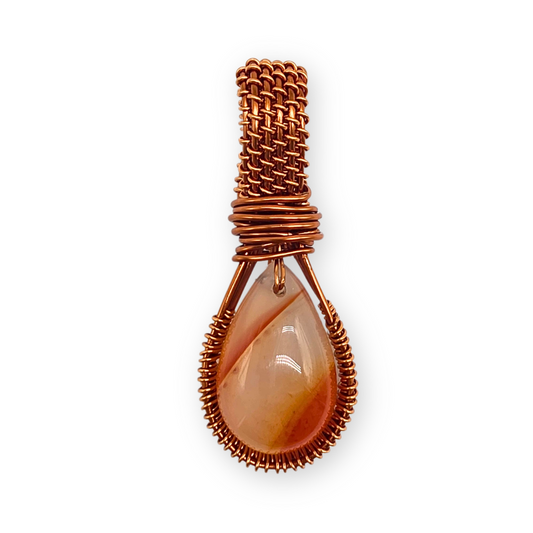 Carneool wire wrapped