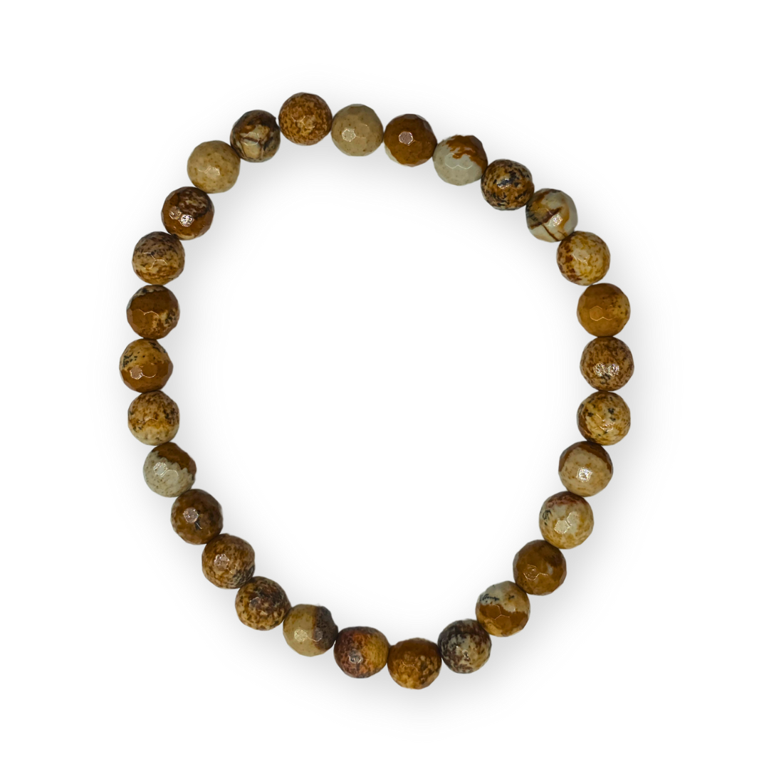 Landschap jaspis Facetarmband