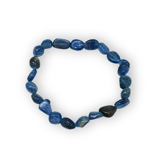 Kyaniet (blauw) Trommelsteenarmband