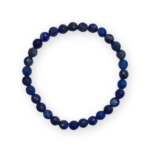 Lapis lazuli Facetarmband
