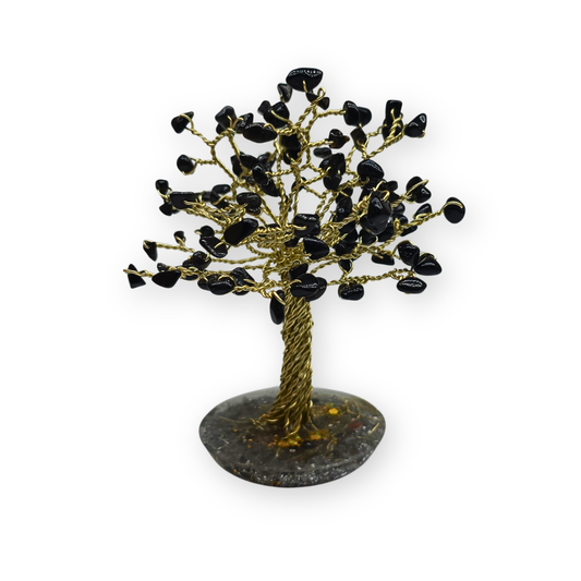 Obsidiaan Levensboom M Goud