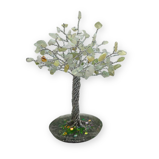 Serpentijn (New Jade) Levensboom M Zilver