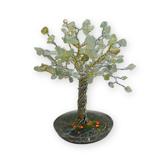 Serpentijn (New Jade) Levensboom M Zilver/Goud