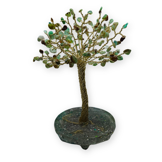 Chrysopraas Levensboom L goud