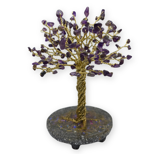 Amethist Levensboom L Goud