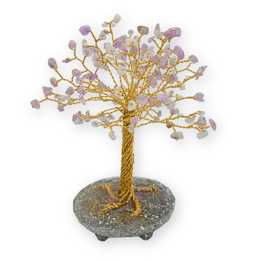 Amethist (licht) Levensboom L Goud
