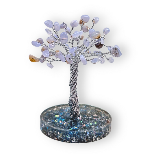 Chalcedoon Levensboom S zilver