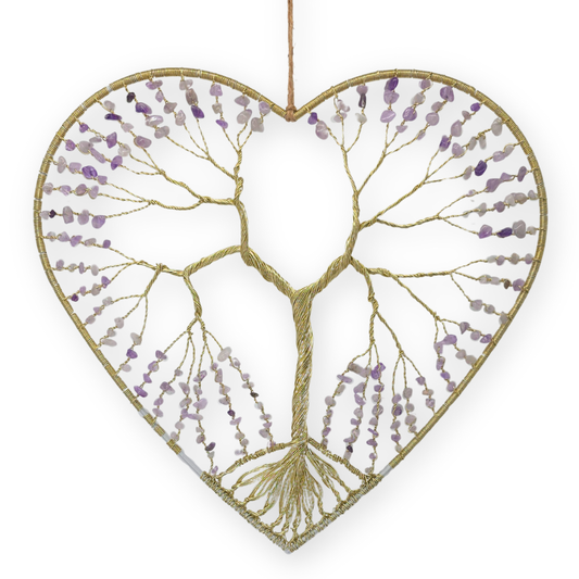 Amethist (lichte) Levensboom cirkelhart