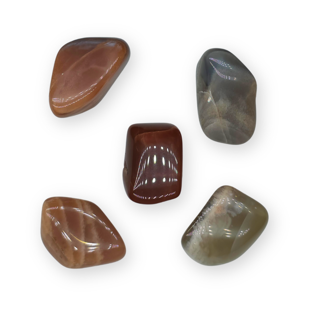 Maansteen (mix) Trommelsteen