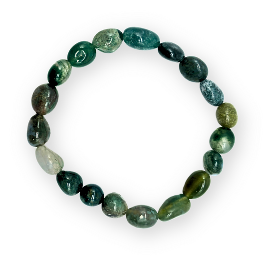 Mosagaat Trommelsteenarmband