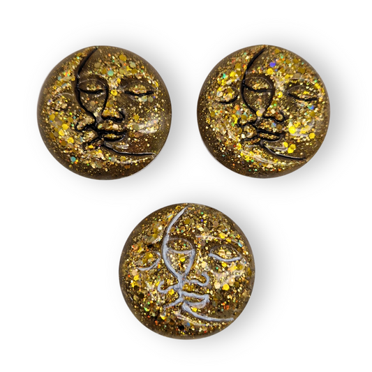 Seleniet & Calciet Zon/Maan Orgonite