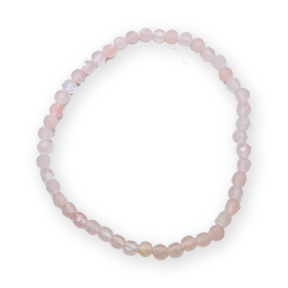 Rozenkwarts Facetarmband