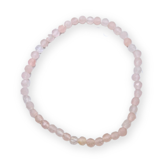 Rozenkwarts Facetarmband
