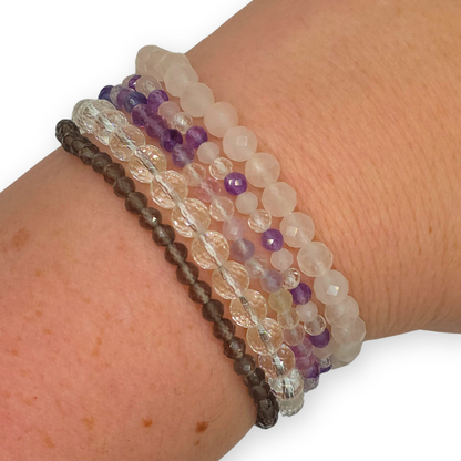 Agaat (oranje) Facetarmband