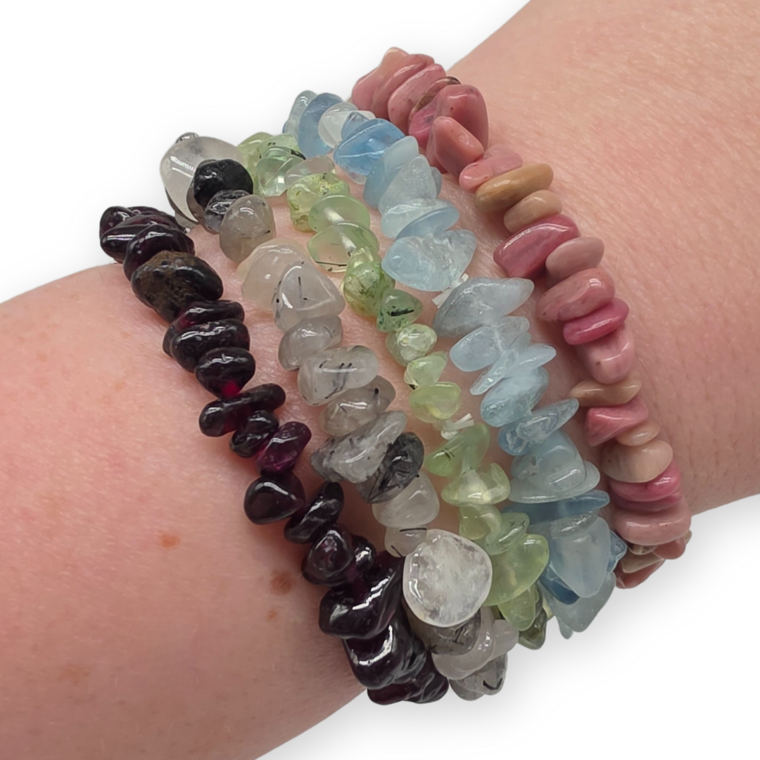 Granaat Splitarmband