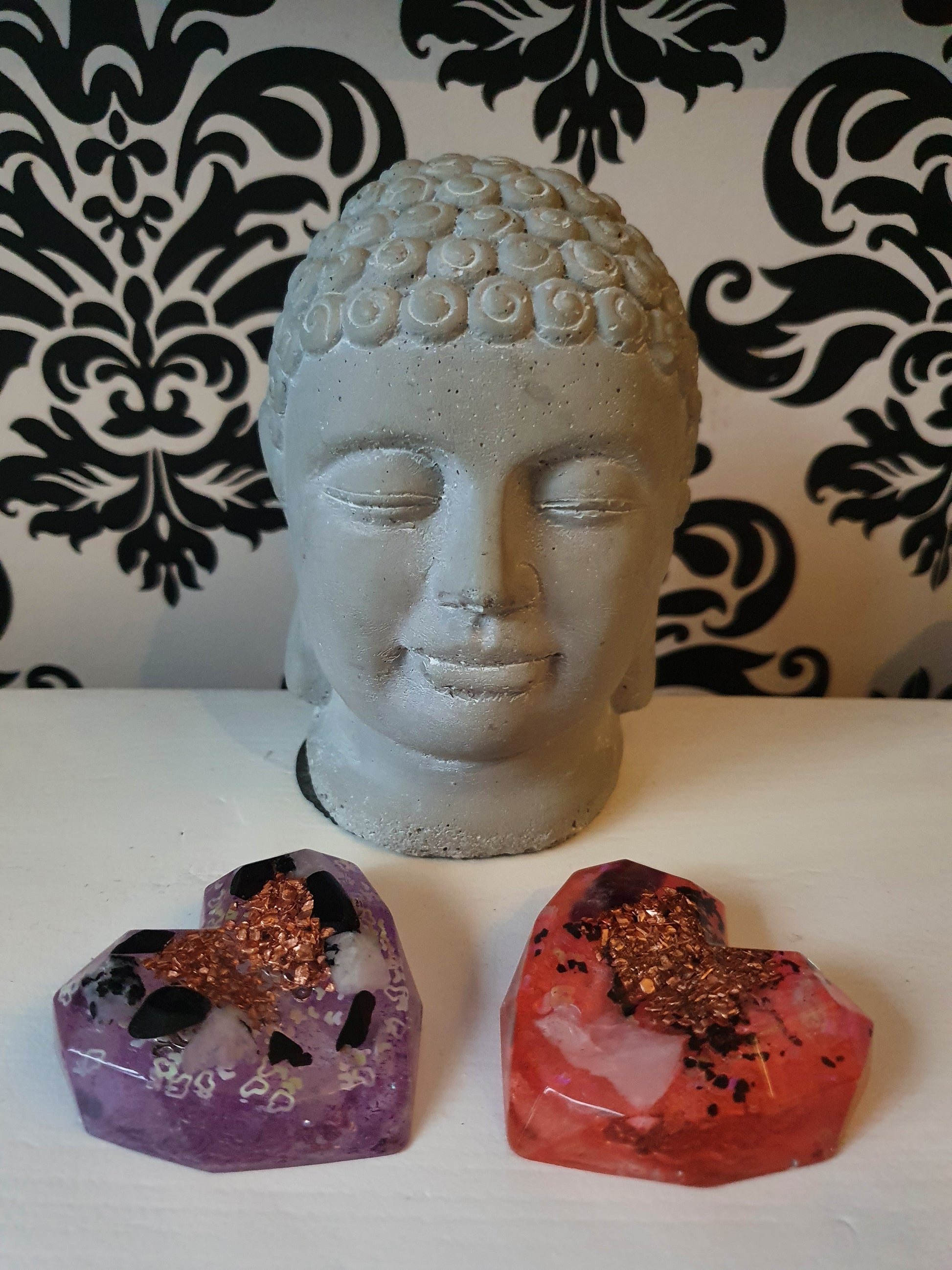 Orgonite hartjes op aanvraag.